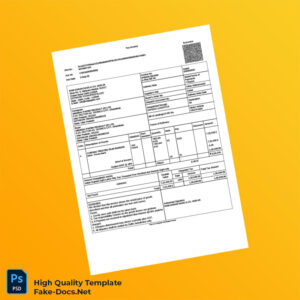 India RAM SARAN DASS CO Invoice Template in Word and PDF formats