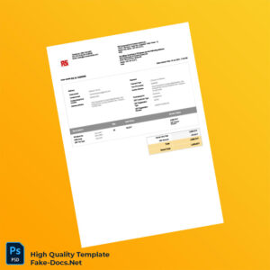 India RS Components Controls India Ltd Invoice Template in Word and PDF formats