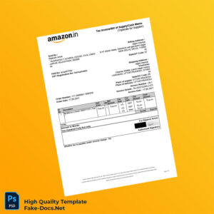 India Rajavee Arora Invoice Template in Word and PDF formats