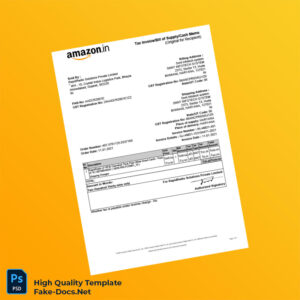 India RapidRadio Solutions Private Limited Tax Invoice Template in Word and PDF formats