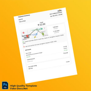 India Rappon Transportation Services Private Limited Tax Invoice Template in Word and PDF formats 3 page