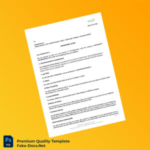 India Recruity Technology Pvt Ltd Appointment Letter Template (Word & PDF) 4 page