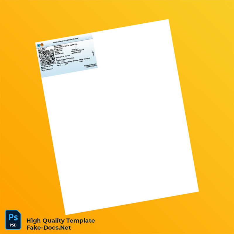 India Registration Certificate Template in Word and PDF formats 2 page India Registration Certificate Template in Word and PDF formats 2 page