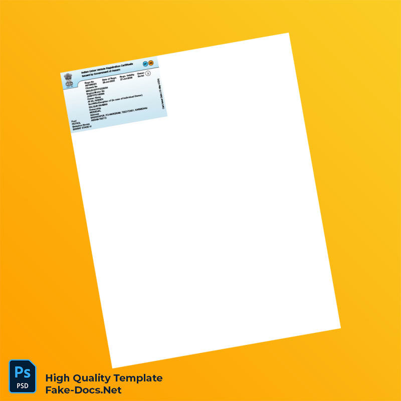 India Registration Certificate Template in Word and PDF formats 2 page India Registration Certificate Template in Word and PDF formats 2 page