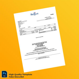 India Regus Business Centre Gurgaon Pvt Ltd Invoice Template in Word and PDF formats