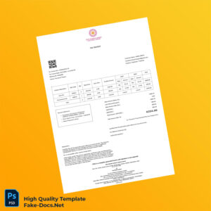 India Reliance Industries Ltd Tax Invoice Template in Word and PDF formats 2 page