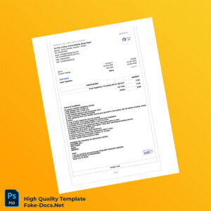 India Reliance Jio Infocomm Limited Invoice Template in Word and PDF formats