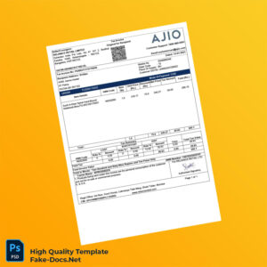 India Reliance Retail Invoice Template in Word and PDF formats