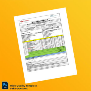 India Repeat Purchase India Pvt Ltd Proforma Invoice Template in Word and PDF formats 2 page