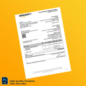 India Retaleze Private Limited Tax Invoice Template in Word and PDF formats