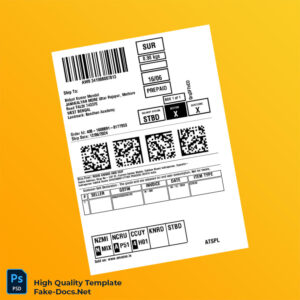 India Rishi Anand and HUF Tax Invoice Template in Word and PDF formats 2 page