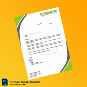 India RobusTEK Solutions Private Limited Employment Verification Letter Template (Word & PDF) 4 page