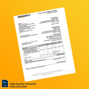 India Rocket Commerce LLP Invoice Template in Word and PDF formats