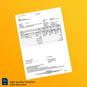 India Roots Corporation Ltd Invoice Template in Word and PDF formats