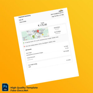 India Roppen Transportation Services Invoice Template in Word and PDF formats 3 page