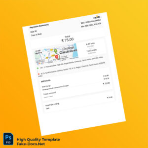 India Roppen Transportation Services Private Limited Invoice Template in Word and PDF formats 3 page