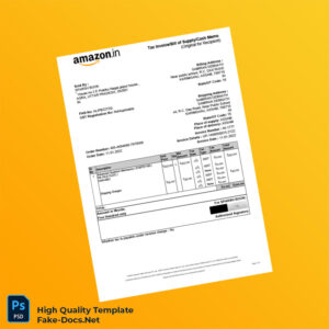 India SPARSH BOOK Tax Invoice Template in Word and PDF formats