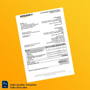 India SPARZANA AVIATION PVT LTD Tax Invoice Template in Word and PDF formats 2 page