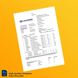 India Safdarjang Motors Pvt Ltd Invoice Template in Word and PDF formats 2 page