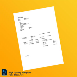 India Salzer Technologies Invoice Template in Word and PDF formats