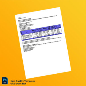 India Samast Technologies Private Limited Invoice Template in Word and PDF formats