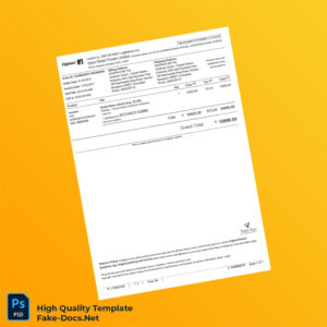 India Sane Retail Private Limited Invoice Template in Word and PDF formats