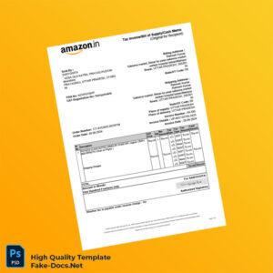 India Sanyogita Invoice Template in Word and PDF formats