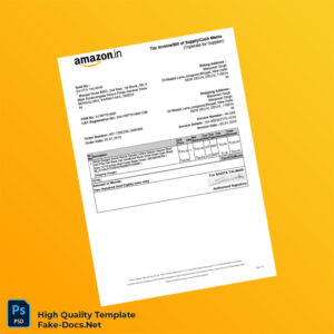 India Savita Talwar Tax Invoice Template in Word and PDF formats