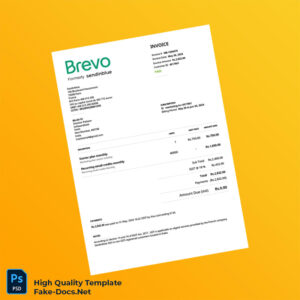 India Sendinblue Invoice Template in Word and PDF formats