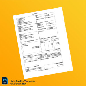 India Sheikh Enterprise Invoice Template in Word and PDF formats