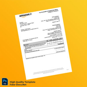 India Shri Krishna Impex Tax Invoice Template in Word and PDF formats