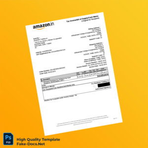 India Shubham Trading co Invoice Template in Word and PDF formats