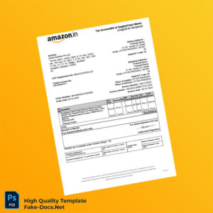 India Sinew Nutrition Pvt Ltd Invoice Template in Word and PDF formats