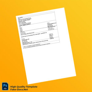 India Sorting Hat Technologies Pvt Ltd Invoice Template in Word and PDF formats