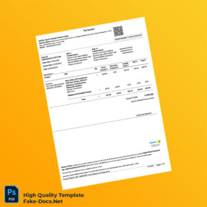 India Sports Lifestyle Private Limited Invoice Template in Word and PDF formats