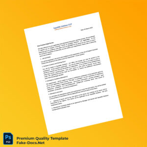 India Squaddie Solutions LLP Employment Verification Letter Template (Word & PDF) 4 page