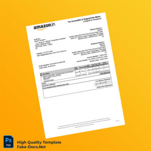 India Storme Systems Tax Invoice Template in Word and PDF formats