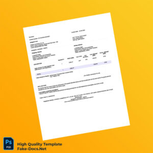 India Strides Commerce Pvt Ltd Invoice Template in Word and PDF formats