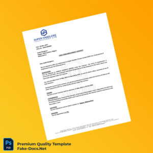 India Super Handlers Private Limited Employment Verification Letter Template (Word & PDF) 5 page