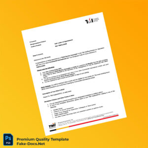 India TMI Staffing Division Employment Verification Letter Template (Word & PDF) 5 page