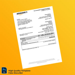 India TVS Electronics Limited Tax Invoice Template in Word and PDF formats