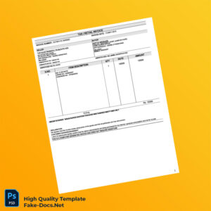 India TVS Electronics Ltd Invoice Template in Word and PDF formats