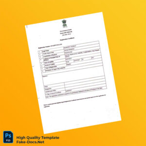 India Tax Authority Editable GST Registration Certificate Template in Word and PDF formats 3 page