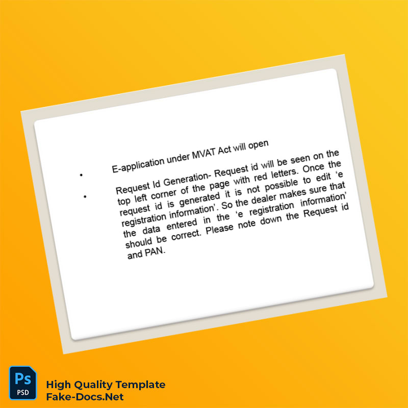 India Tax Authority Editable VAT Registration Certificate Template in Word and PDF formats 7 page India Tax Authority Editable VAT Registration Certificate Template in Word and PDF formats 7 page