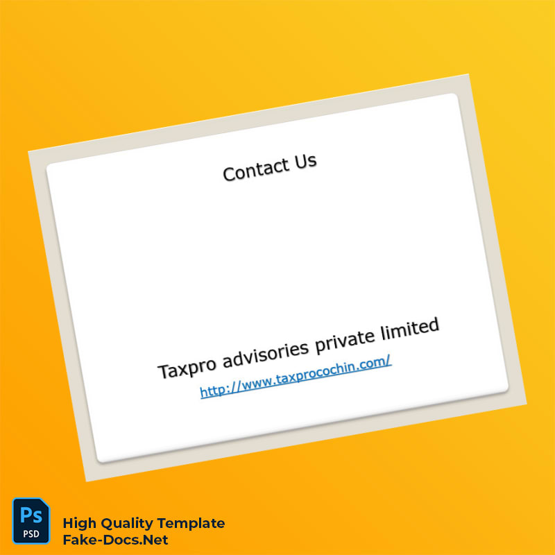 India Tax Authority Editable VAT Registration Certificate Template in Word and PDF formats 7 page India Tax Authority Editable VAT Registration Certificate Template in Word and PDF formats 7 page