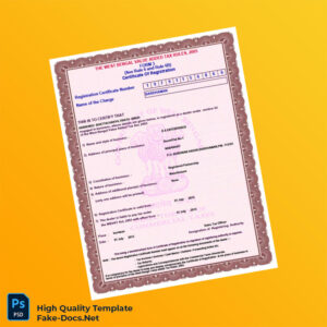 India Tax Authority VAT Registration Certificate Template in Word and PDF formats India Tax Authority VAT Registration Certificate Template in Word and PDF formats