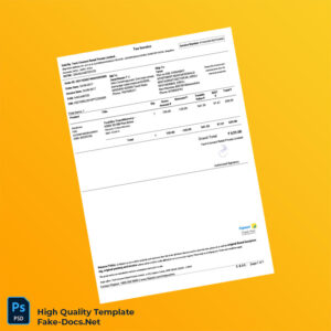 India Tech-Connect Retail Private Limited Invoice Template in Word and PDF formats