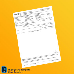 India Tech Connect Retail Private Limited Tax Invoice Template in Word and PDF formats