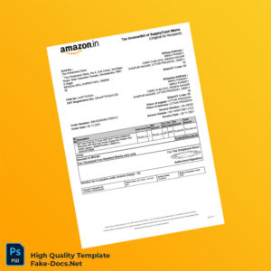 India The Peripheral Store Tax Invoice Template in Word and PDF formats