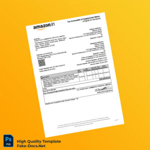 India Tiger Pug Commerce Private Limited Invoice Template in Word and PDF formats